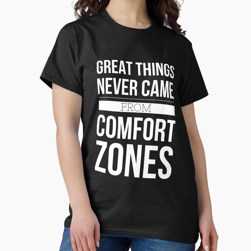 Great Things Never Came From Comfort Zones - Motivational Words by texteestore