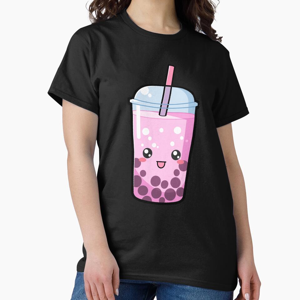 Kawaii Boba Tea Pink - Anime Shirt by KAIGAME Art