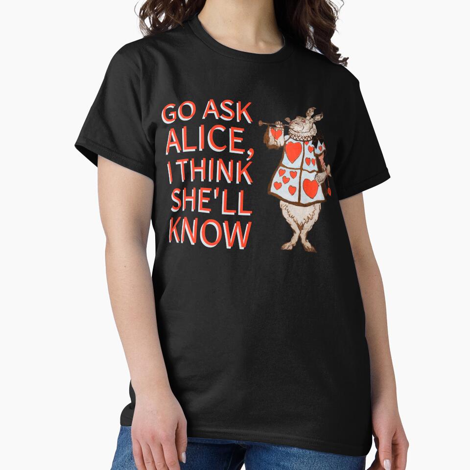 White Rabbit Alice in Wonderland Go ask Alice by ToadsWorkshop