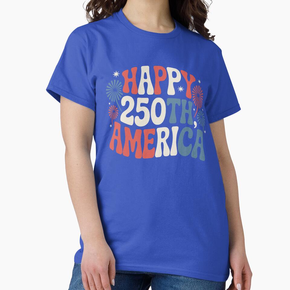 Happy 250th America Retro Vintage Boho July 4th by billyperks