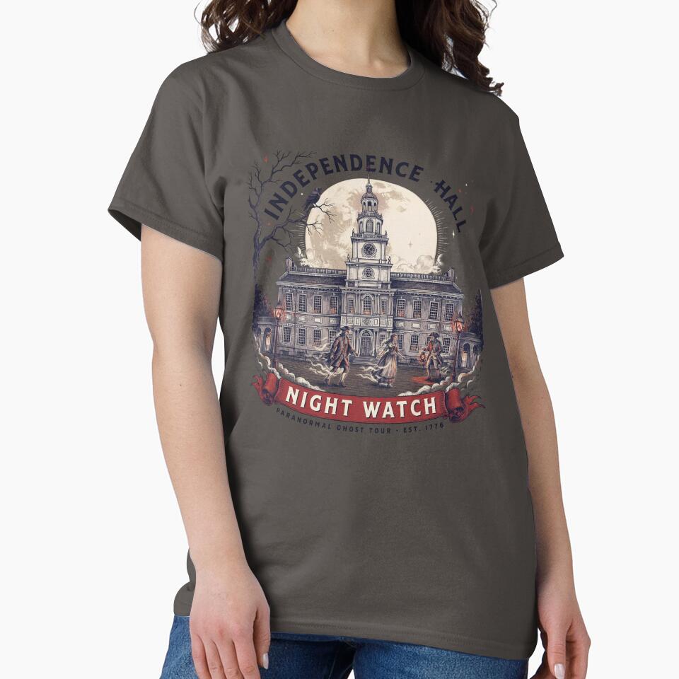 Independence Hall Night Watch – Paranormal Ghost Tour Philadelphia Vintage Design by ArcticFoxStudio
