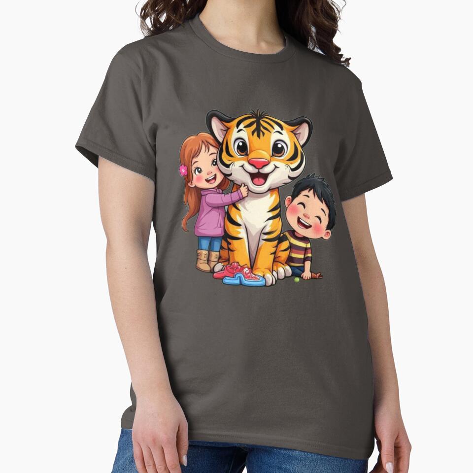 Cute Tiger With Kids Family by aminomen