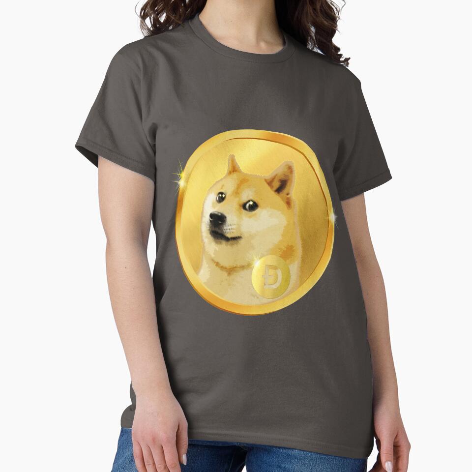 Golden Doge Coin Emblem - Luxe Espresso Brown Shiba Inu Art by Art-PraveenRai