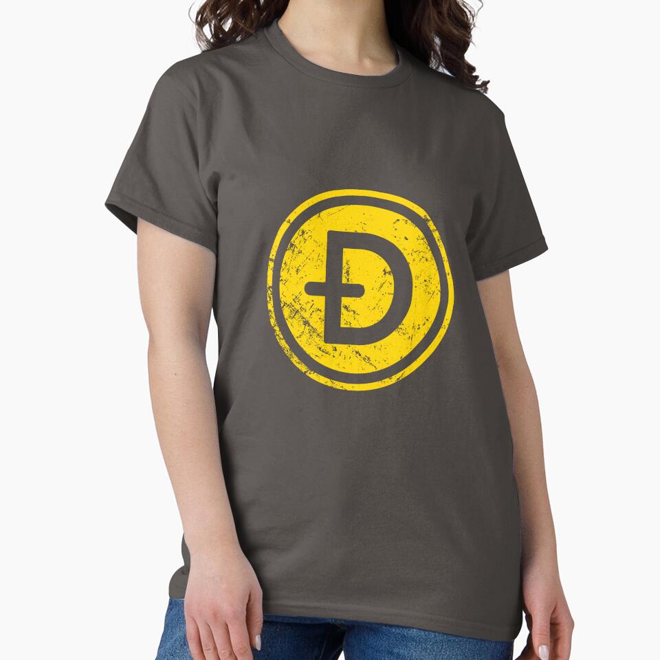 Dogecoin Logo Doge Crypto COIN HODL To The Moon by 74ninetees