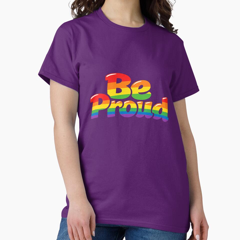 Be Proud Rainbow – LGBTQ+ Pride Equality Sticker | Pride Month Gift | Gay Pride Aesthetic for T-Shirt, Sticker, Phone case, mug, bag, hoodies by ArtByTripti