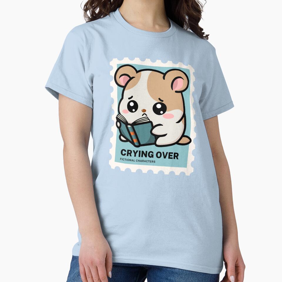 Crying Over Fictional Characters | Cute Sad Hamster Reading by Kimochi-Shop