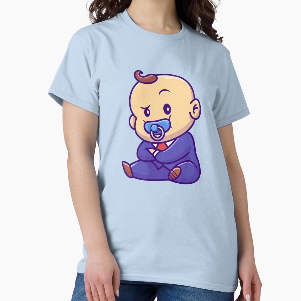 Funny Boss Baby in Blue Business Suit by zchikar