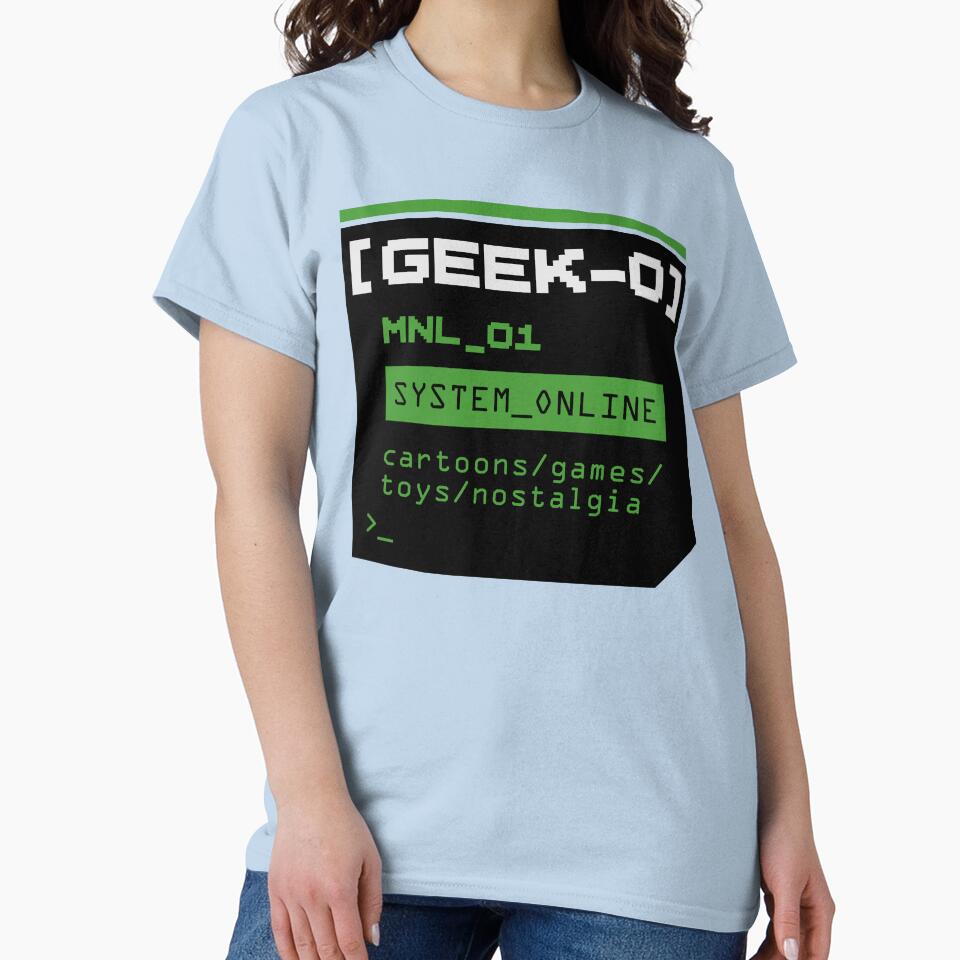 Geek-O MNL System Online Retro Pixel Gaming T-Shirt | Geek Culture & Nostalgia by Geek-O-MNL