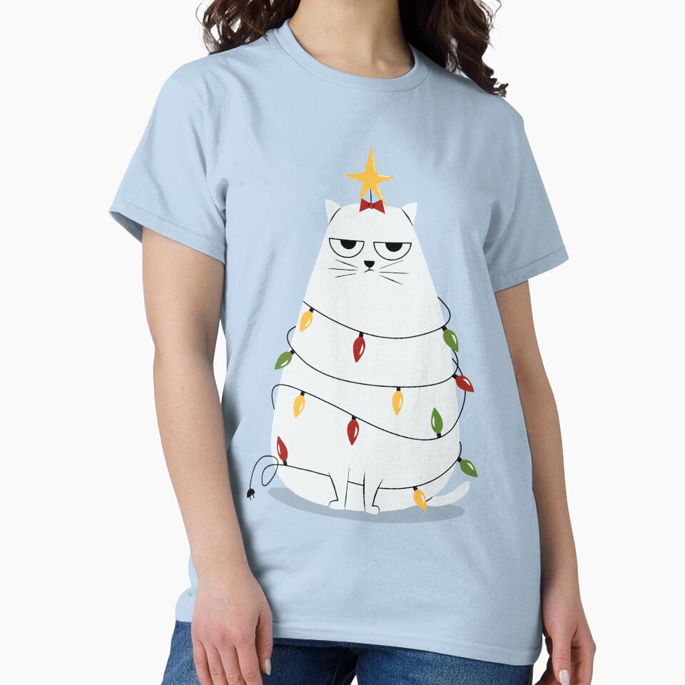 Grumpy Christmas Cat by cartoonbeing