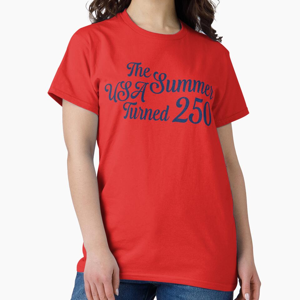Glittery Blue The Summer USA Turned 250 by Made 4 U Studio