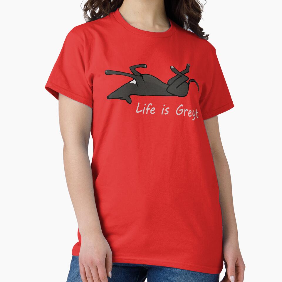 Life is Greyt - Black Greyhound Roaching by aowam