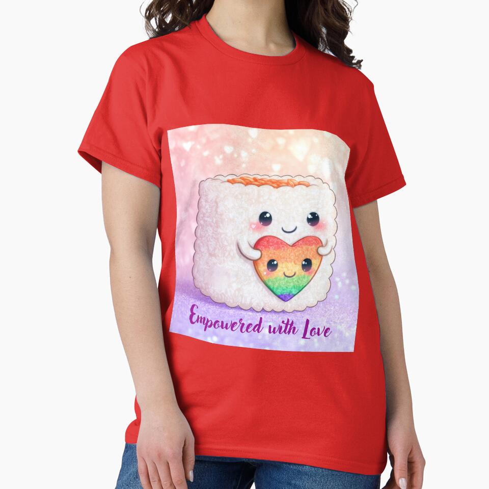 Empowered with Love | Rainbow Sushi Pride Illustration by ThaiArtShop