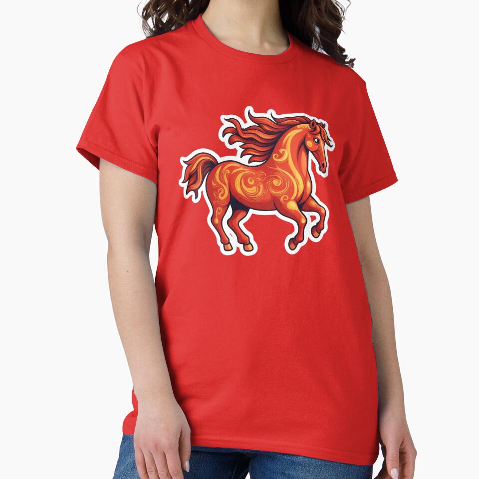 Fire Horse 2026 – Feng Shui Power Symbol | Chinese Zodiac Energy Art by JaaGo PopLab