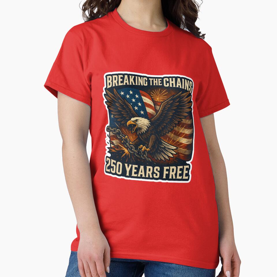 250th Anniversary of the USA - Breaking the Chains – 250 Years Free Sticker by Collins Design