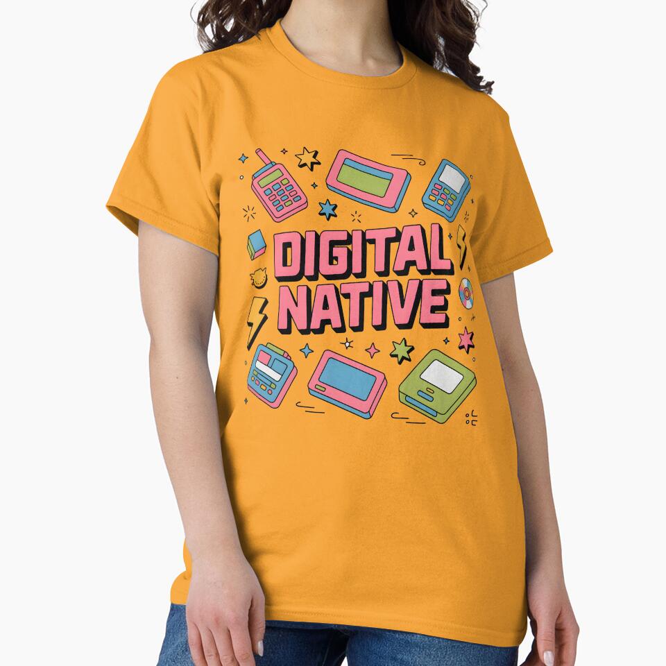 Retro 90s Digital Native Tech Gadget Doodle Design by Enea Kelo