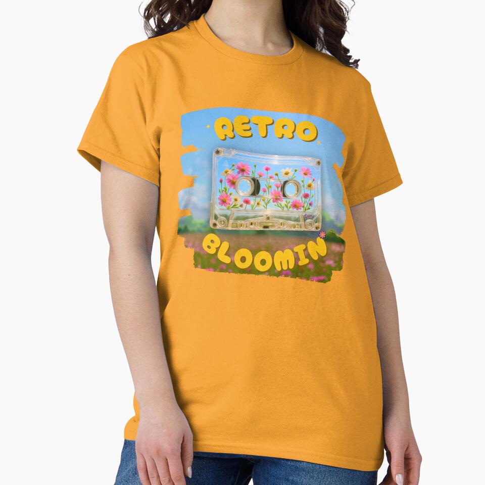 Retro Bloomin Custom Cassettes Flower Garden Mixtape by WHITE FLAME PRINTS