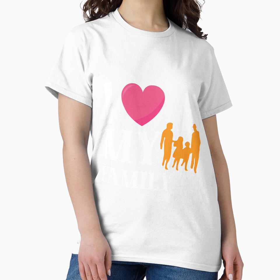 picontshirt Matching Family I Love My Family T-Shirts by DesignerCrew