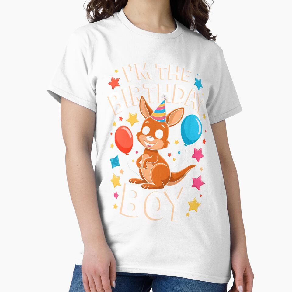 Funny Kangaroo Birthday Boy Bday Boys Girls Kids by rafaeltto