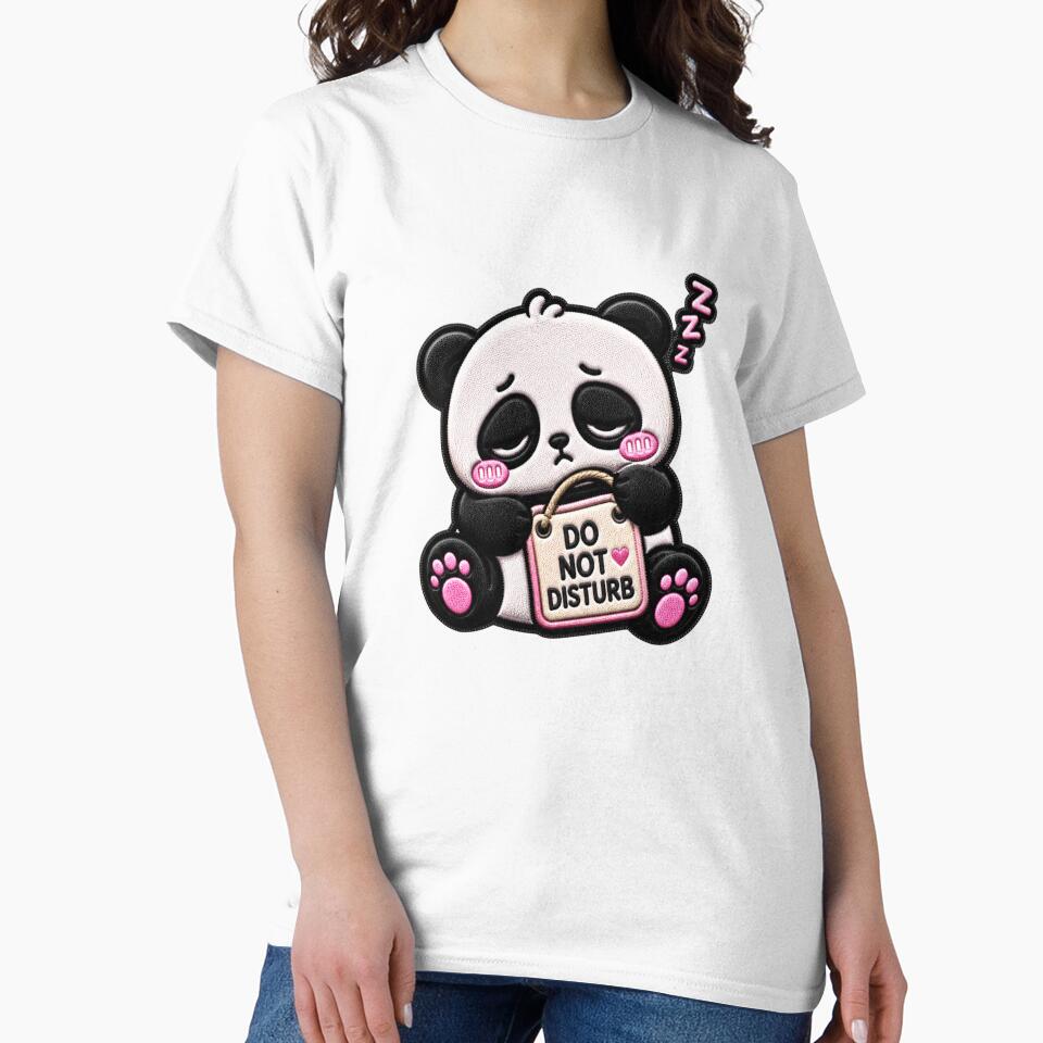Do Not Disturb Panda Embroidery Patch Cute by ColorSplash123
