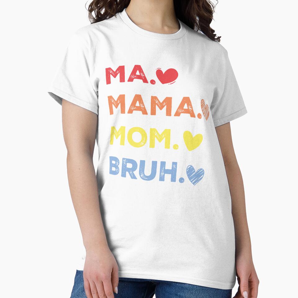 Ma Mama Mom Bruh, Funny Mom, Motherhood, Mom Life Shirt Design, Trendy Mothers Day, Sublimation Transfer by smyniartco