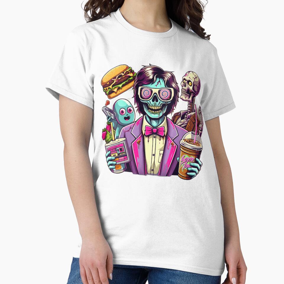 retro geeky zombie by Shirtabell