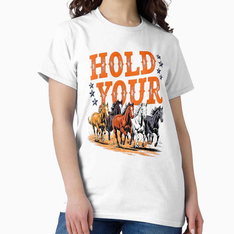Hold Your Horses – Vintage Western Horse Lover Equestrian Country Design by Rahamkshop