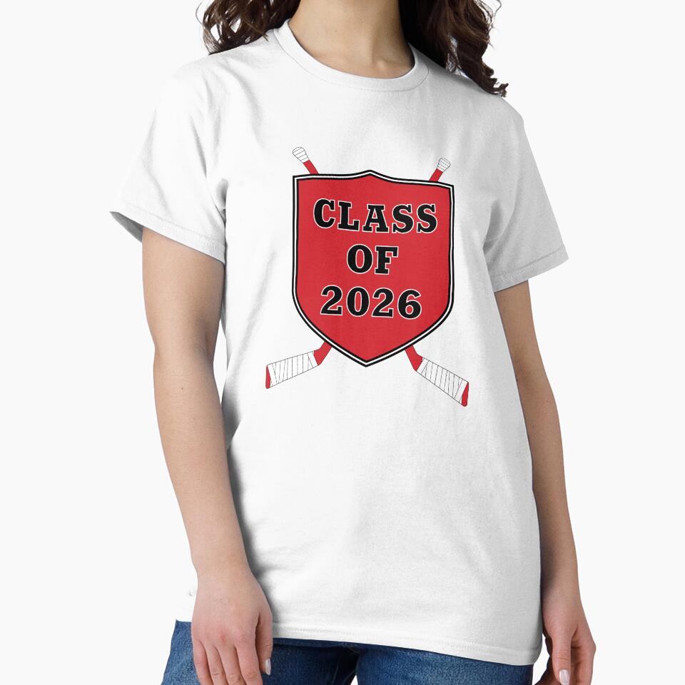 Class of 2026 in Carolina Hurricane colors - Black/Red. by Hattrixz
