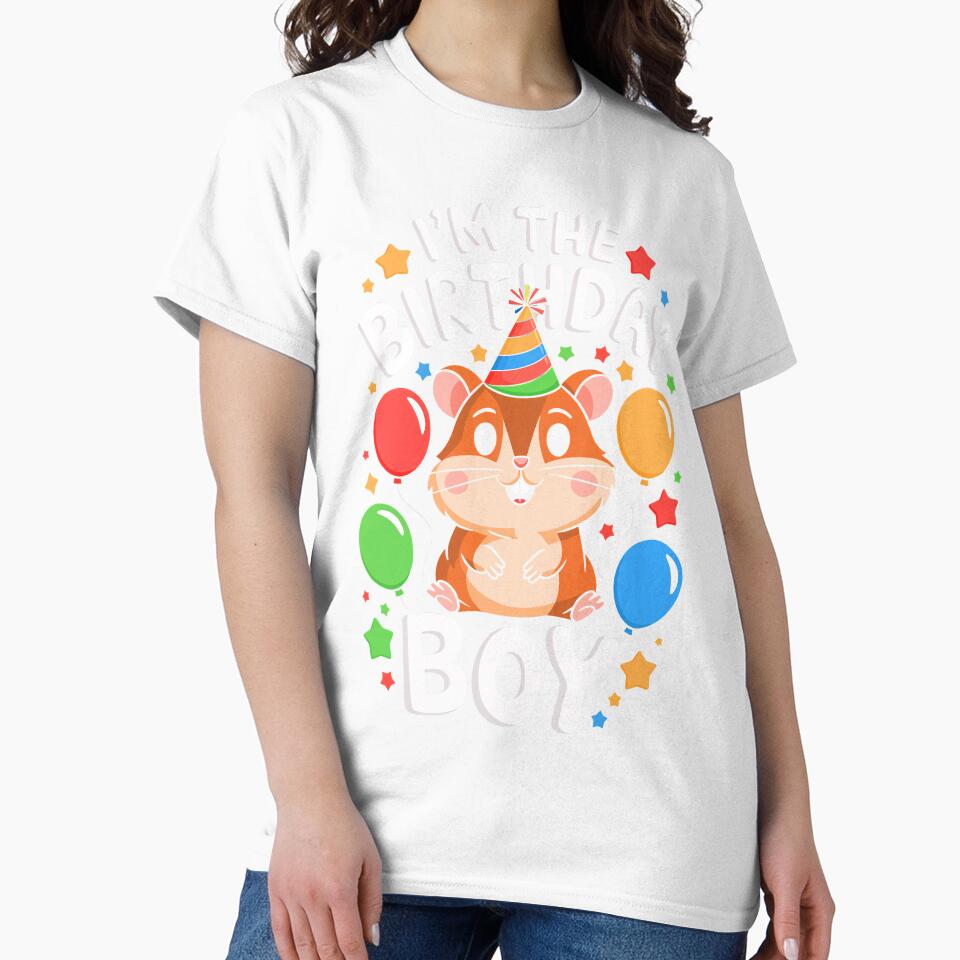 Funny Hamster Birthday Boy Bday Boys Girls Kids by rafaeltto