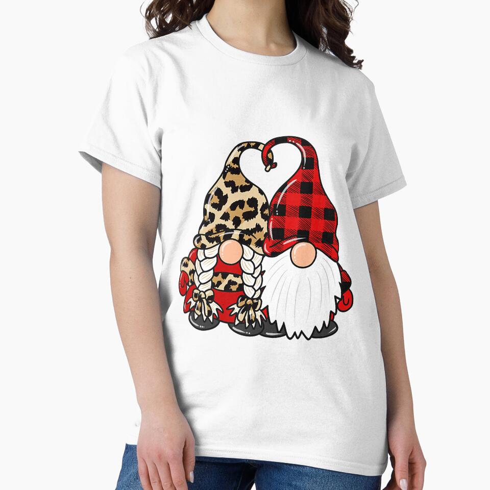 Leopard Buffalo Plaid Valentine Gnomes by vohaithuy224