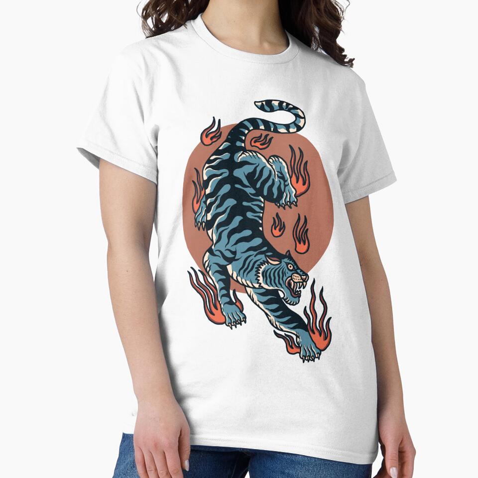 Blue Tiger On Fire by helenafeyre