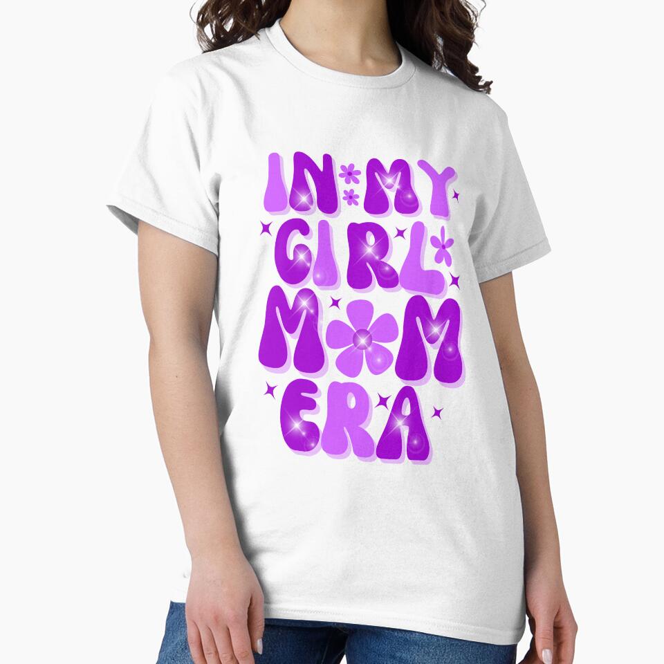Girl Mom Era purple mama era lover Groovy Mom Of Girl by Manara  -Art