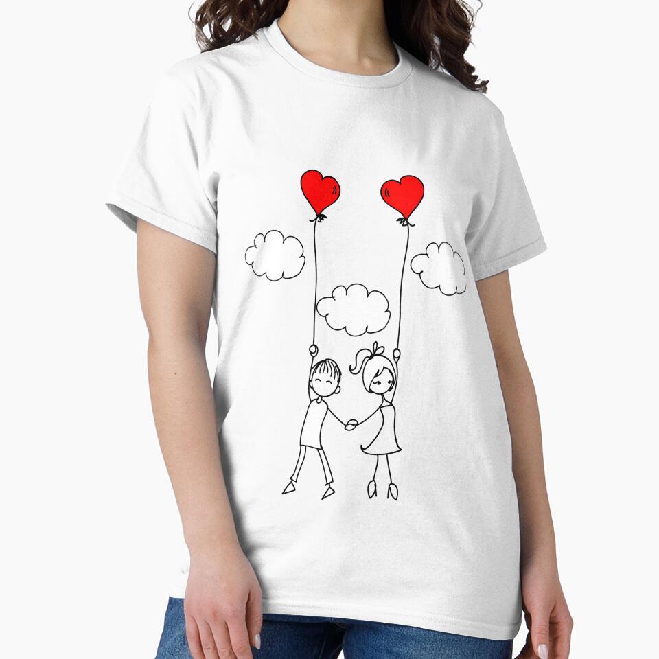 Cute Couple Love Balloons Matching Design by AmetistLight