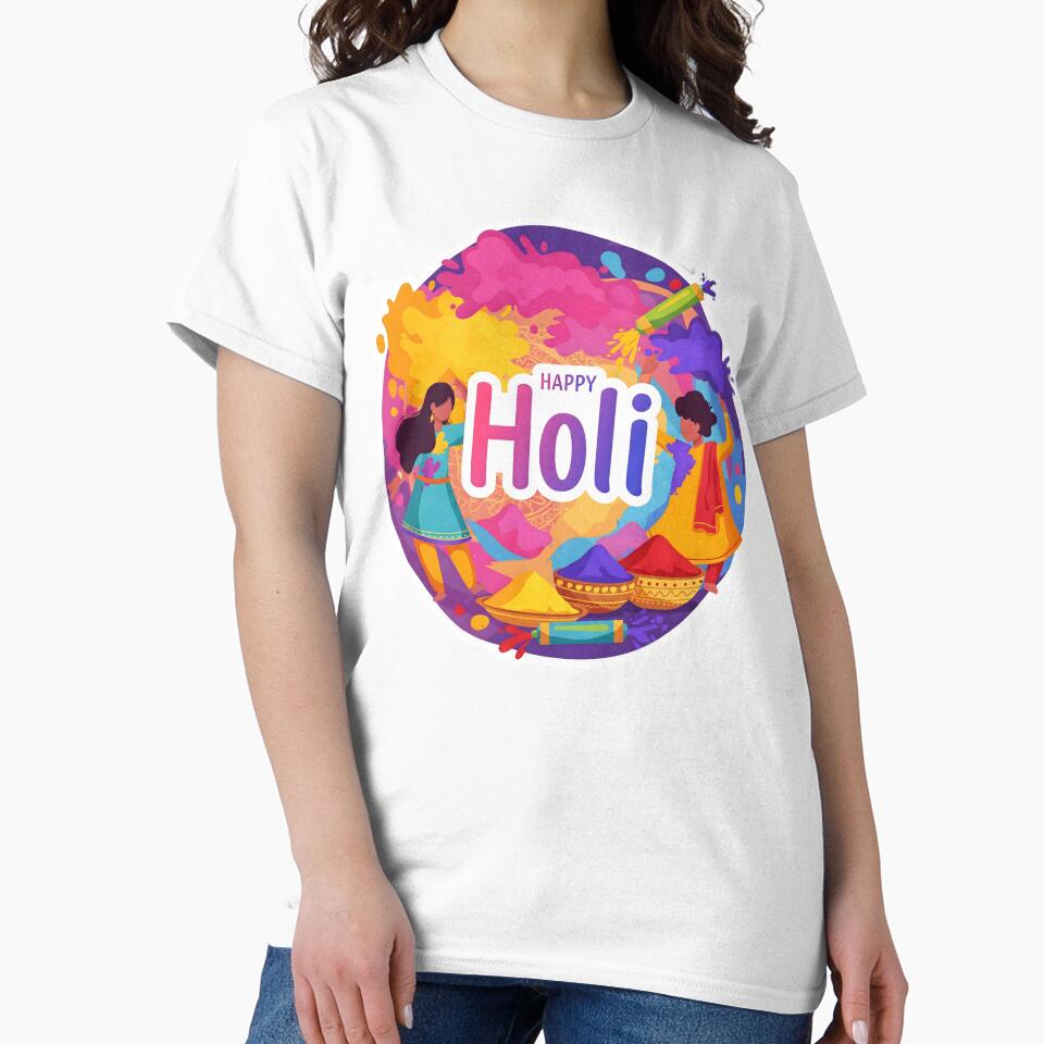 Color Splash Holi Sticker – Vibrant & Playful Festival Design by InevitableAum