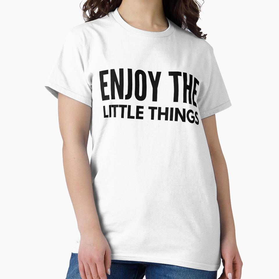 Enjoy The Little Things - Motivational Words by texteestore
