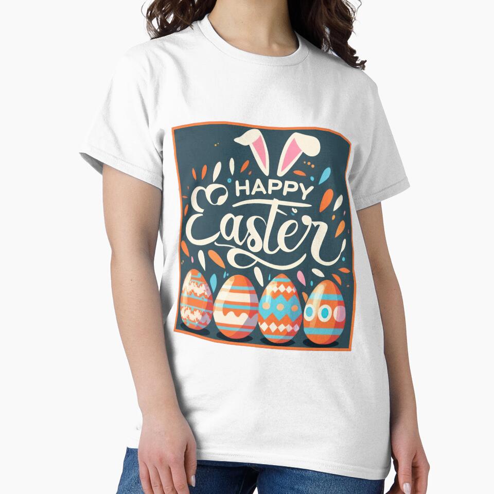 happy easter with  colored eggs by Expressions-Sel