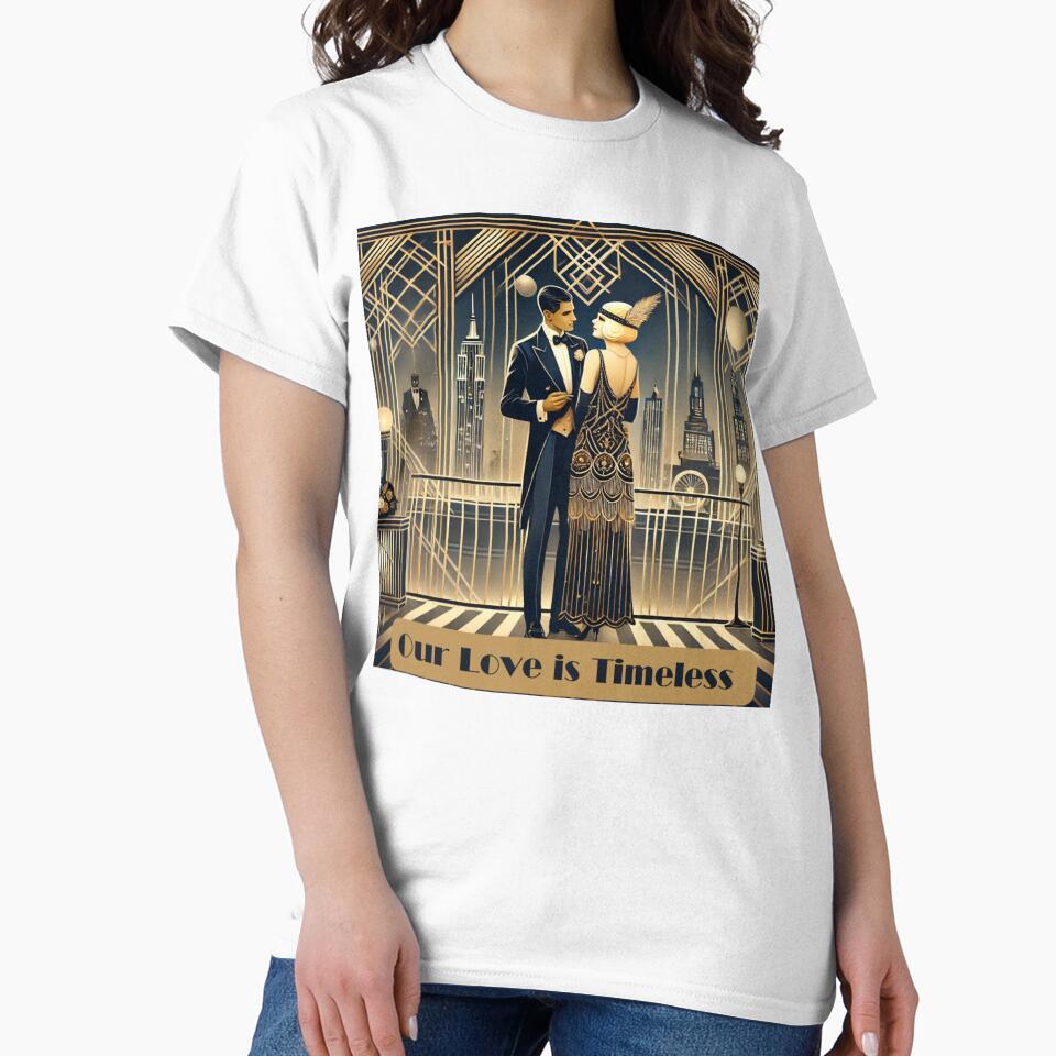Our Love Is Endless – Art Deco Dancing Couple by TheNeuroVerse