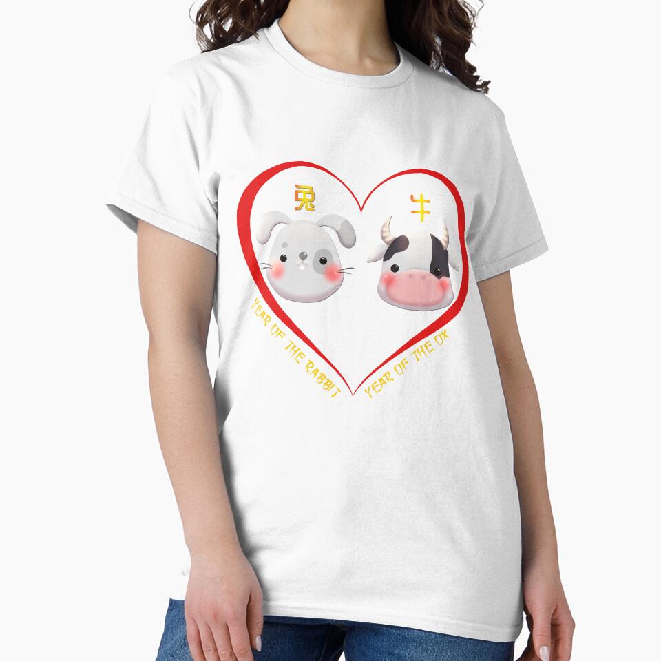 Year Of The Rabbit And Year Of The Ox Couples Cute Chinese Zodiac Animals by Karry-Pat