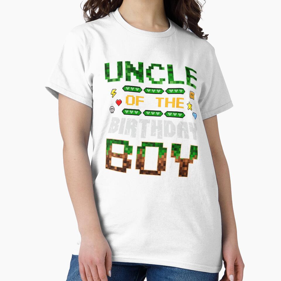 Uncle of the Birthday Boy Pixel Gamer by FGTV2021