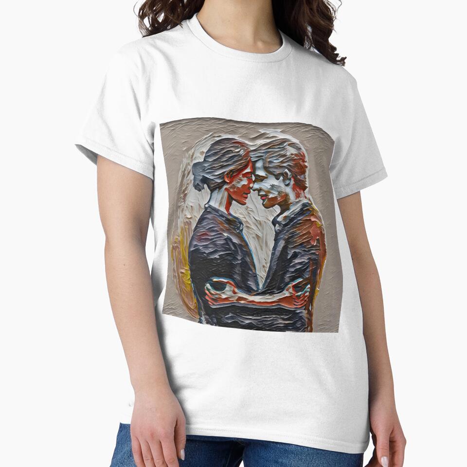 Digital painting of a loving couple. A man and a woman in love bonding by arun2503