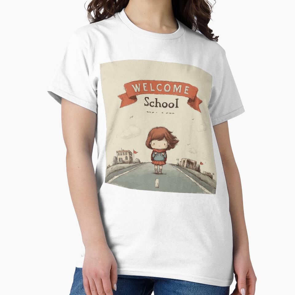 Welcome to School – Cute Back to School Illustration by PhotoRK