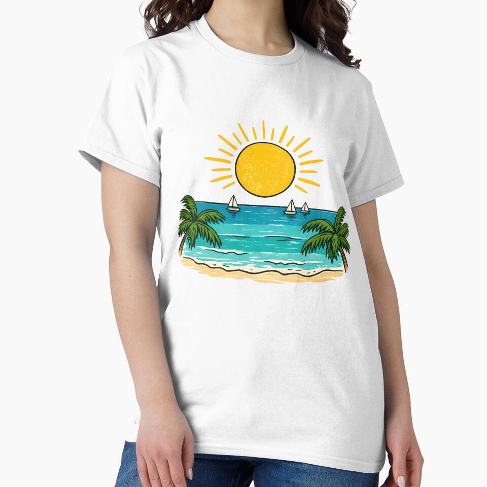 Summer Vacation Beach Sun Tropical by Byte-shirt