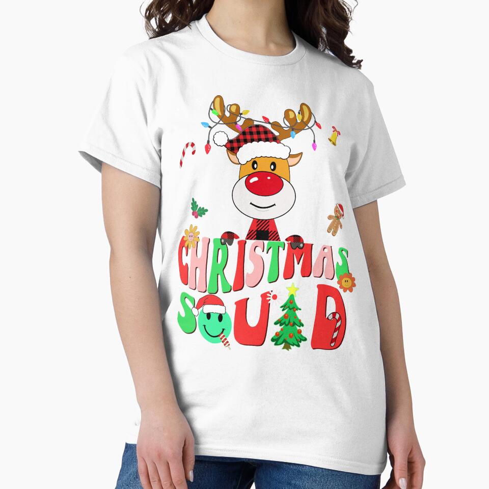 family christmas squad reindeer shirt , matching christmas pajama 2023 team shirt by ZAIN JAMAL