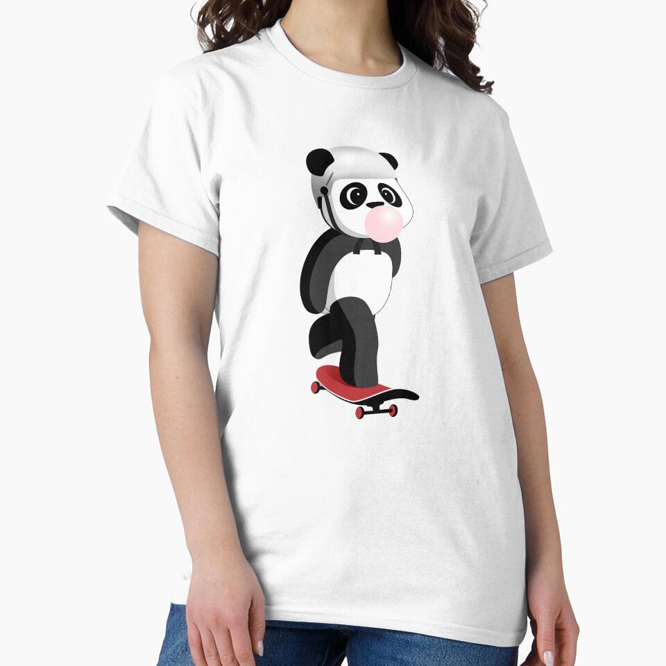 Skateboarding Panda by Monddesign333