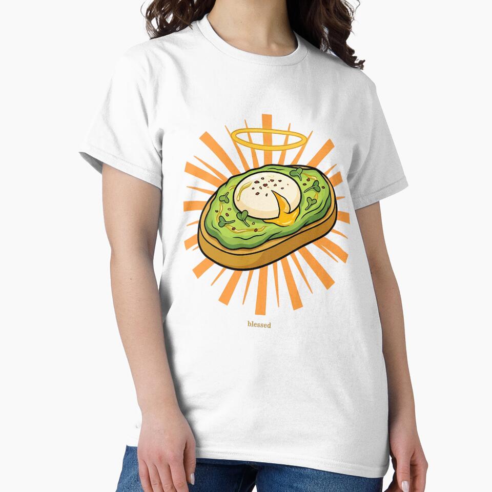 Blessed Avocado Toast Funny Millennial Food Cult Brunch Humor by how-is-design