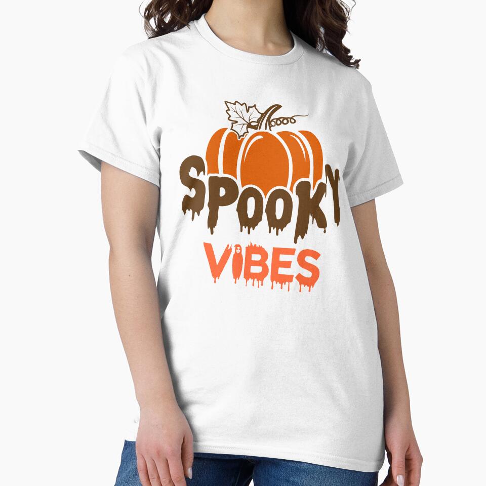 Spooky vibes halloween pumpkin by Eriksonshop