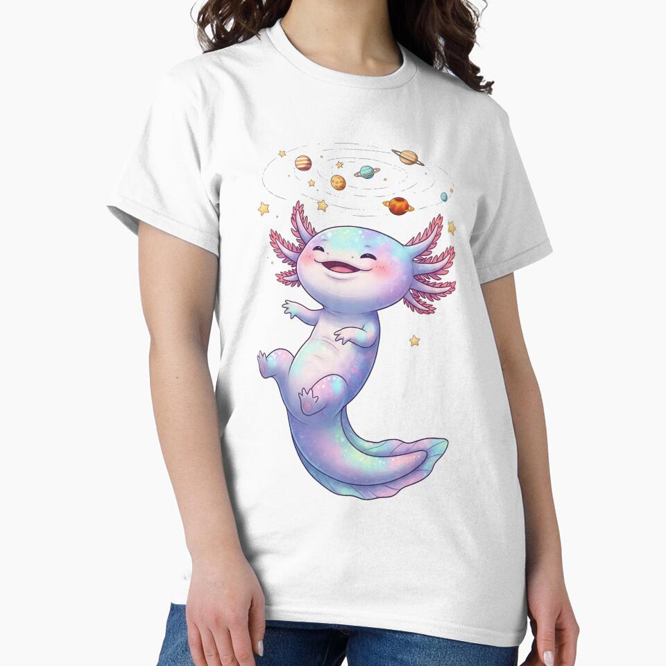 Cute Cosmic Axolotl in Space by Apex Designs
