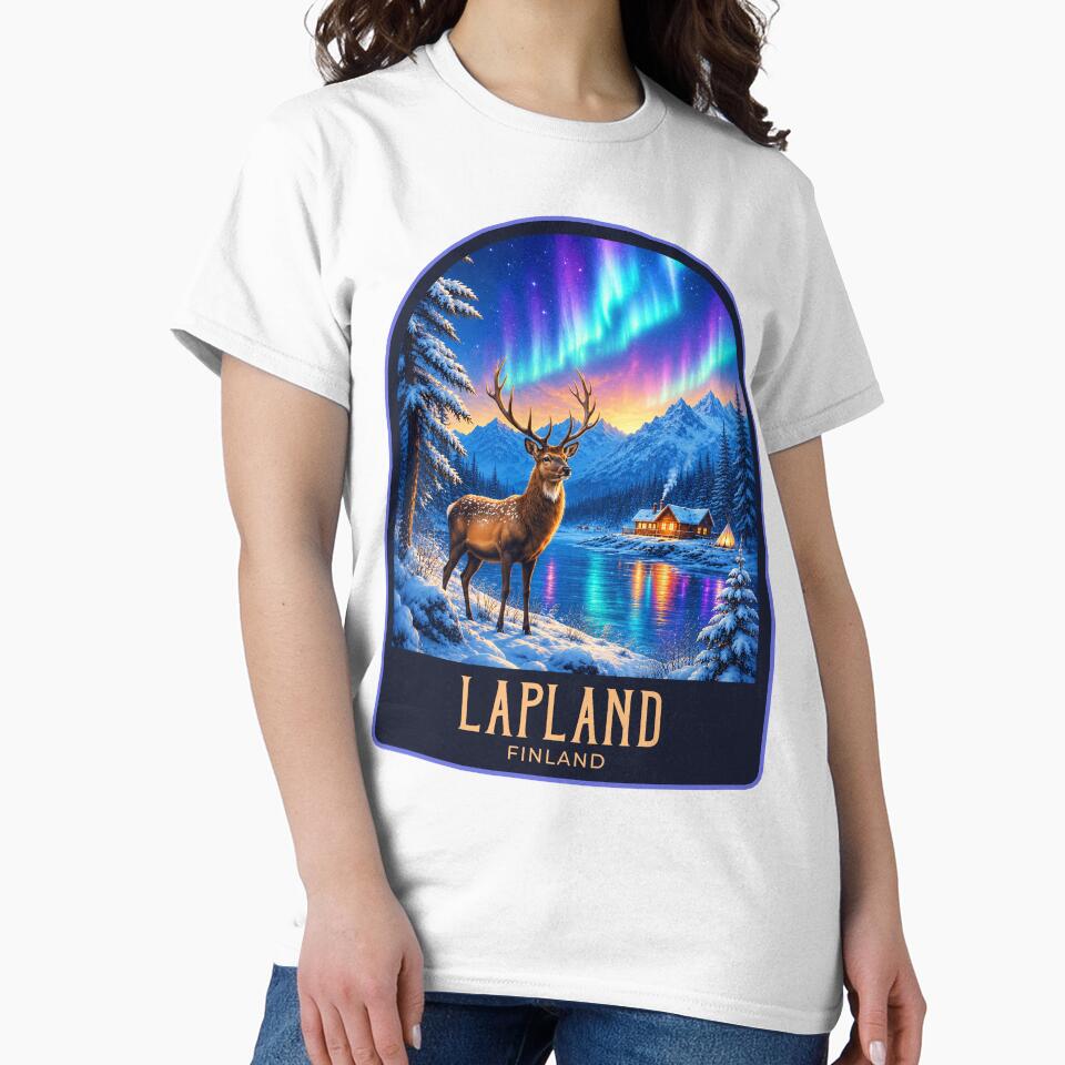 Lapland Vintage Travel Illustration by HomeLivingCo