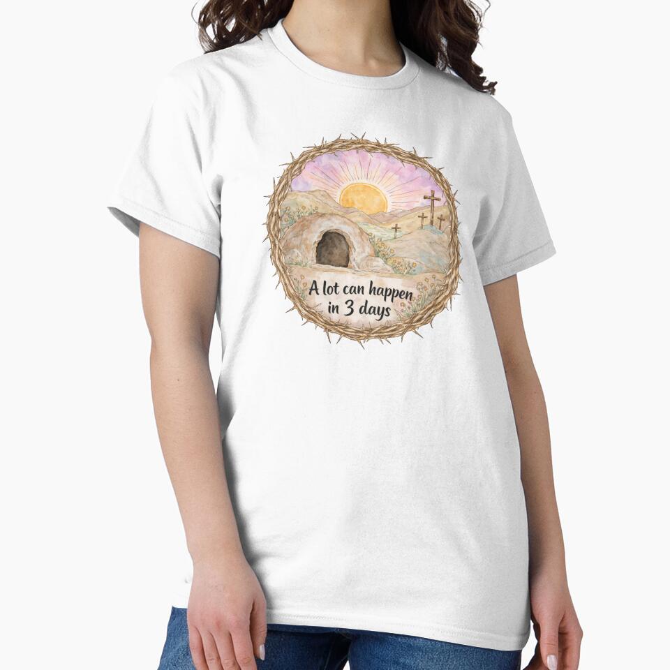 Empty Tomb Easter, A Lot Can Happen in 3 Days Christian Art by Schroedingerska