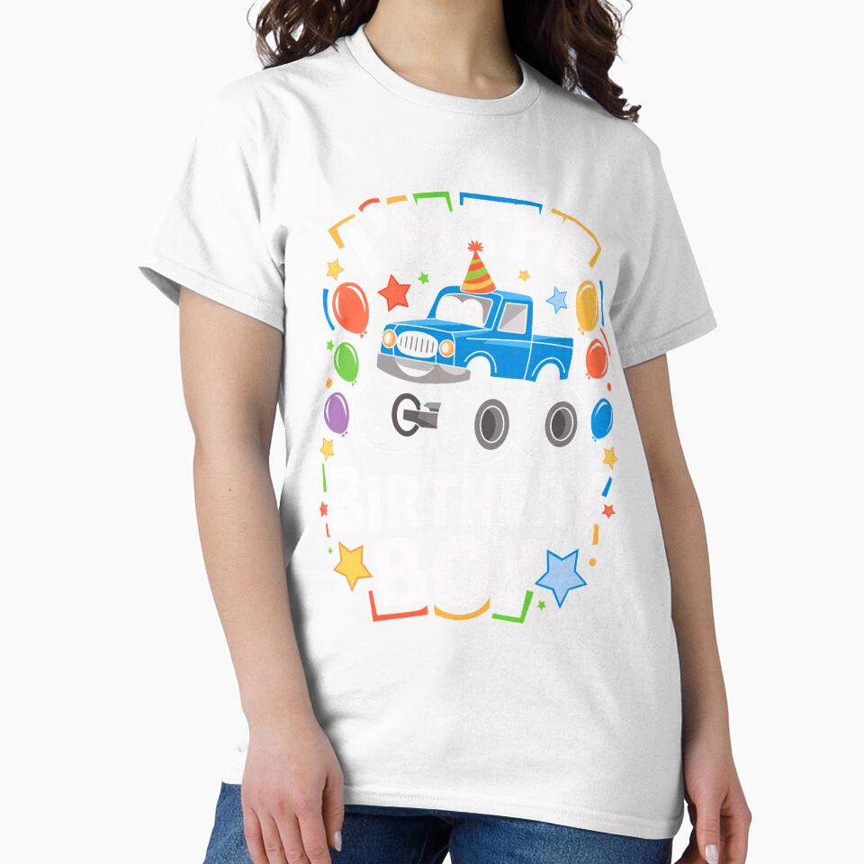 Funny Monster Truck Birthday Boy Bday Boys Girls Kids by rafaeltto