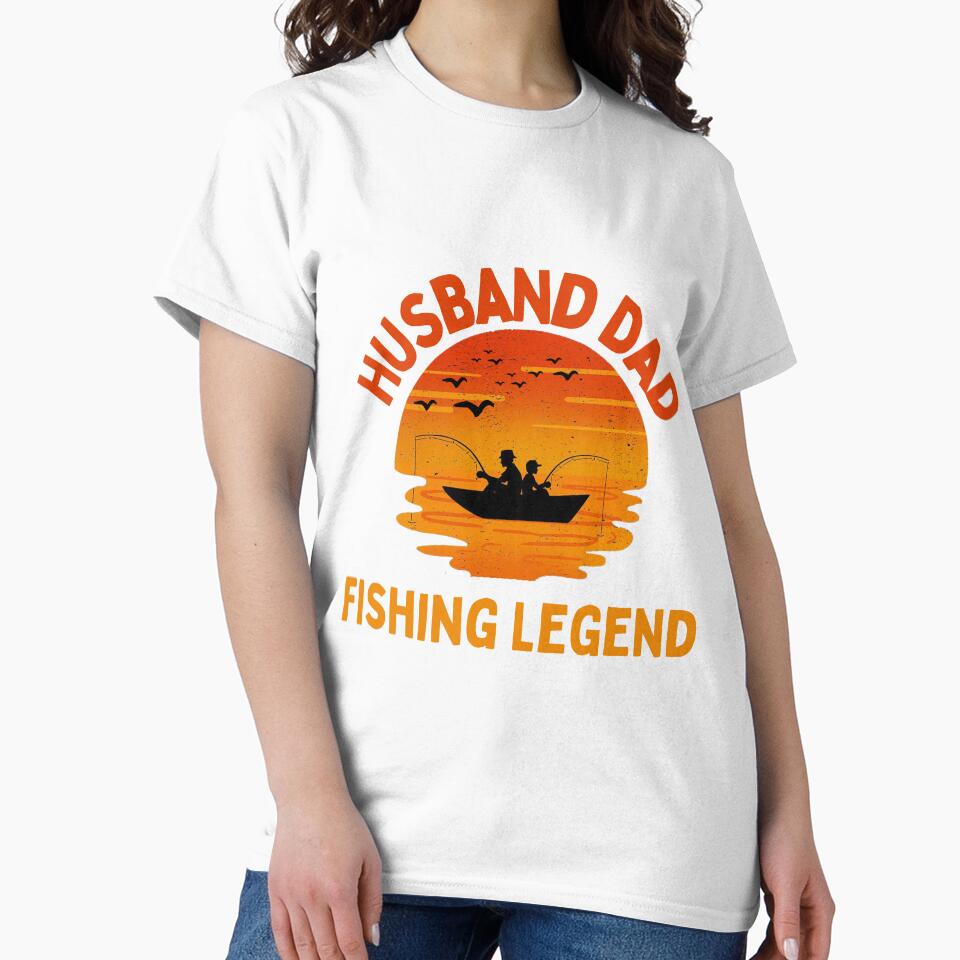 Husband Dad Fishing Legend by Buzzbazaar